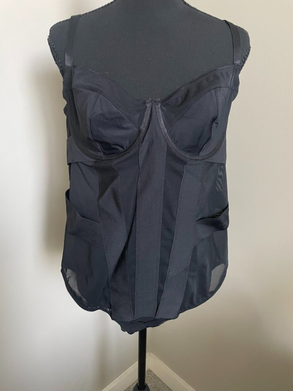 Black Structured Lingerie Bodysuit – Underw – Risqué Layering Piece